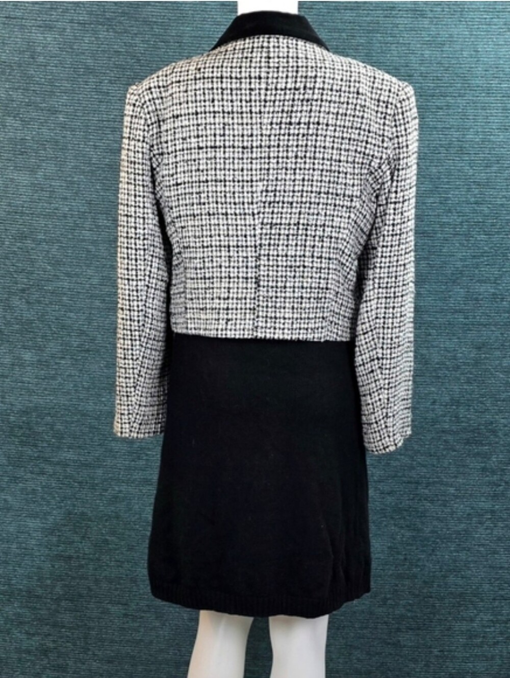 Vintage Express Compagnie Internationale Cropped Tweed Double Breasted Blazer - Picture 6 of 16
